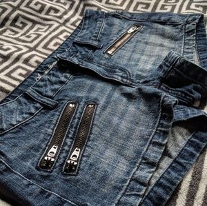 NWT AE jean shorts cute zipper detail 00